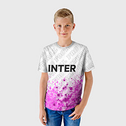 Футболка детская Inter pro football посередине, цвет: 3D-принт — фото 2