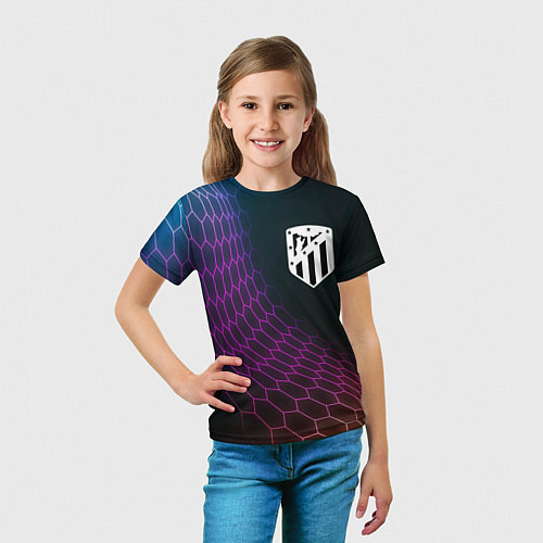Детская футболка Atletico Madrid футбольная сетка / 3D-принт – фото 5