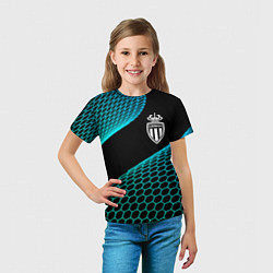 Футболка детская Monaco football net, цвет: 3D-принт — фото 2