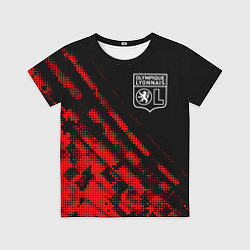 Футболка детская Lyon sport grunge, цвет: 3D-принт