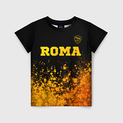 Футболка детская Roma - gold gradient посередине, цвет: 3D-принт