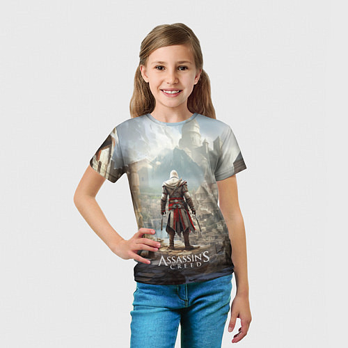Детская футболка Assassins creed старинный город / 3D-принт – фото 5