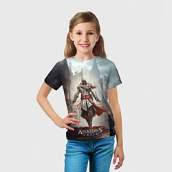 Футболка детская Assassins creed старый город, цвет: 3D-принт — фото 2