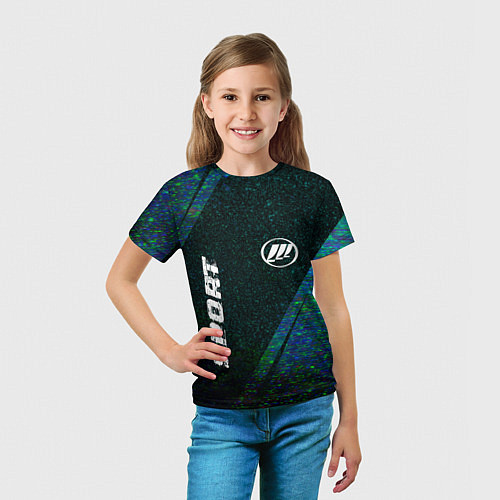 Детская футболка Lifan sport glitch blue / 3D-принт – фото 5