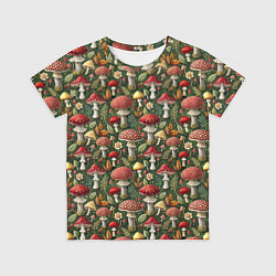 Футболка детская Гриб красный мухомор, цвет: 3D-принт