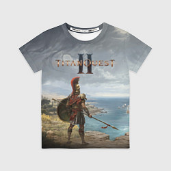 Футболка детская Герой titan quest 2, цвет: 3D-принт
