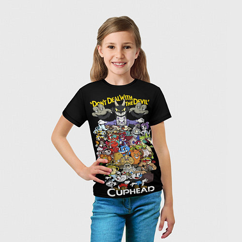 Детская футболка Cuphead enemys / 3D-принт – фото 5