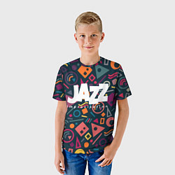 Футболка детская Jazz improvisation, цвет: 3D-принт — фото 2