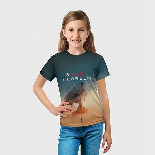 Детская футболка 3 Body Problem - satellite / 3D-принт – фото 5