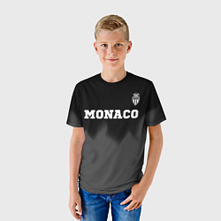 Футболка детская Monaco sport на темном фоне посередине, цвет: 3D-принт — фото 2