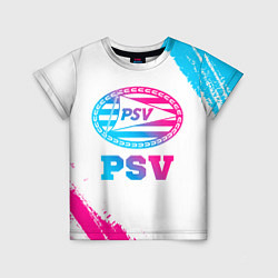 Футболка детская PSV neon gradient style, цвет: 3D-принт