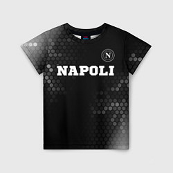 Футболка детская Napoli sport на темном фоне посередине, цвет: 3D-принт