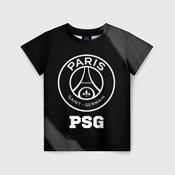 Футболка детская PSG sport на темном фоне, цвет: 3D-принт