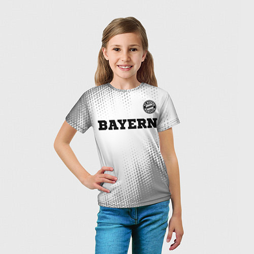Детская футболка Bayern sport на светлом фоне посередине / 3D-принт – фото 5