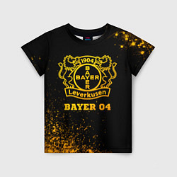 Футболка детская Bayer 04 - gold gradient, цвет: 3D-принт