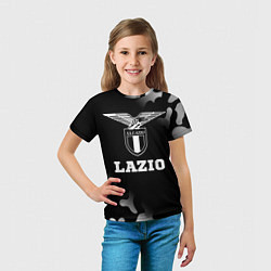 Футболка детская Lazio sport на темном фоне, цвет: 3D-принт — фото 2