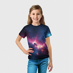Футболка детская Взрыв в космосе, цвет: 3D-принт — фото 2