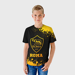 Футболка детская Roma - gold gradient, цвет: 3D-принт — фото 2