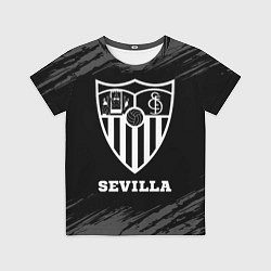 Футболка детская Sevilla sport на темном фоне, цвет: 3D-принт