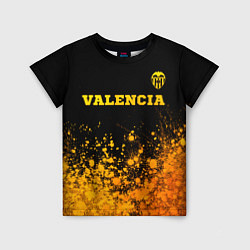 Футболка детская Valencia - gold gradient посередине, цвет: 3D-принт