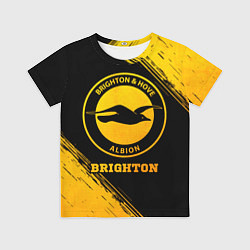 Футболка детская Brighton - gold gradient, цвет: 3D-принт