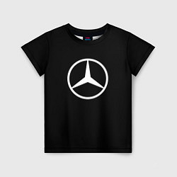 Футболка детская Mercedes benz logo white, цвет: 3D-принт