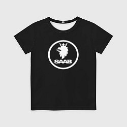 Футболка детская Saab avto logo, цвет: 3D-принт