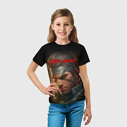 Футболка детская Веном Снейк из игры Metal gear, цвет: 3D-принт — фото 2