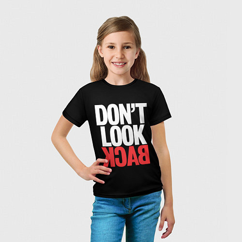 Детская футболка Dont look back - the call / 3D-принт – фото 5