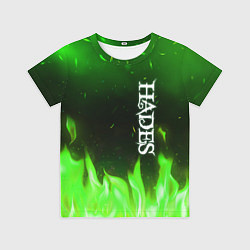 Футболка детская Logo Hades green hell fire, цвет: 3D-принт