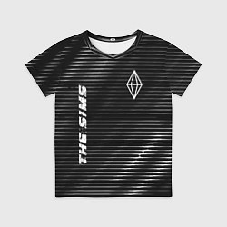 Футболка детская The Sims metal game lines, цвет: 3D-принт