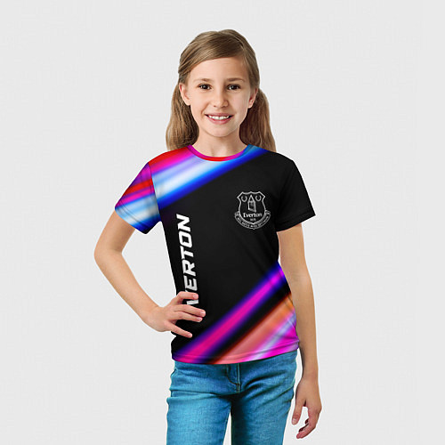 Детская футболка Everton speed game lights / 3D-принт – фото 5