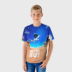 Футболка детская Astro bot персонажи, цвет: 3D-принт — фото 2