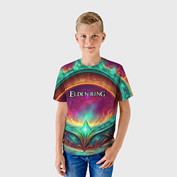 Футболка детская Elden Ring кольцо и магия, цвет: 3D-принт — фото 2