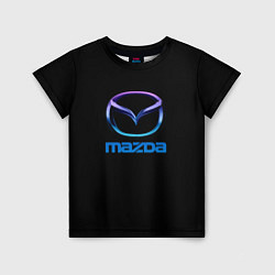 Футболка детская Mazda neon logo, цвет: 3D-принт