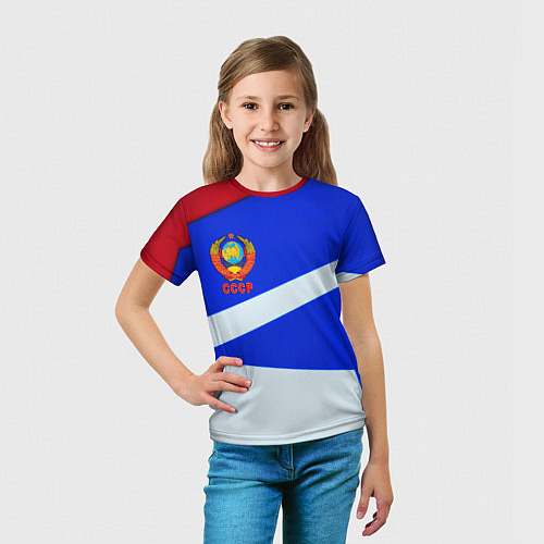 Детская футболка СССР геометрия спорт / 3D-принт – фото 5