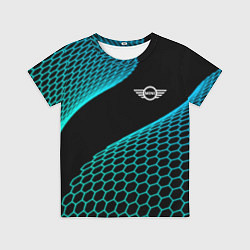 Футболка детская Mini electro hexagon, цвет: 3D-принт