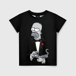 Футболка детская Homer - the godfather, цвет: 3D-принт