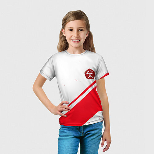 Детская футболка СССР спортивный стиль и знак качества / 3D-принт – фото 5