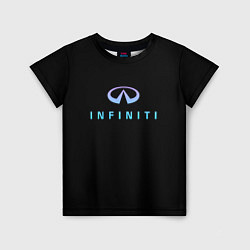 Футболка детская Infiniti logo neon, цвет: 3D-принт