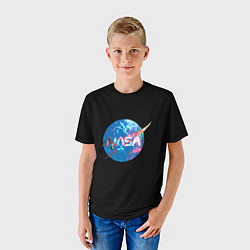 Футболка детская NASA космическое лого, цвет: 3D-принт — фото 2
