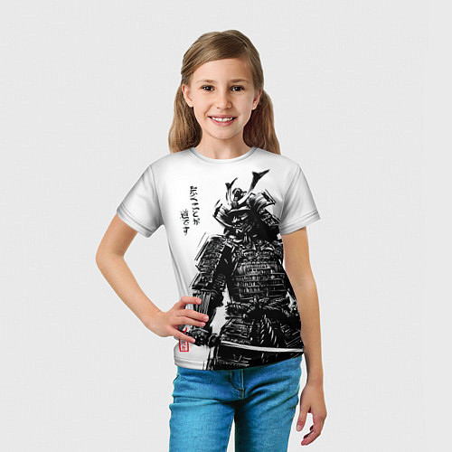 Детская футболка Самурай с катаной / 3D-принт – фото 5
