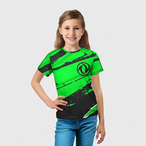 Детская футболка Dongfeng sport green / 3D-принт – фото 5