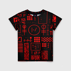 Футболка детская Twenty one pilots pattern rock, цвет: 3D-принт