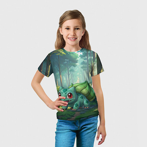 Детская футболка Bulbasaur pokemon / 3D-принт – фото 5