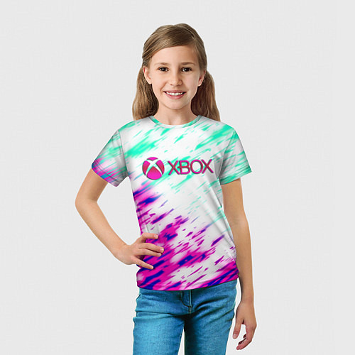 Детская футболка Xbox краски текстура игры / 3D-принт – фото 5