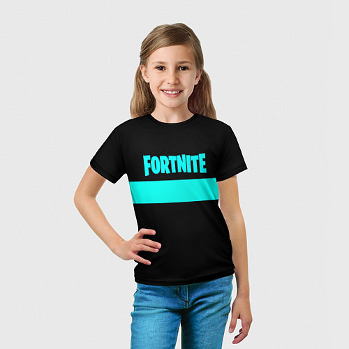 Детская футболка Fortnite line / 3D-принт – фото 5