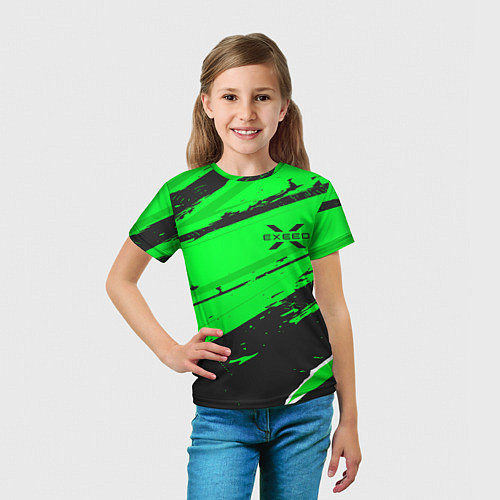 Детская футболка Exeed sport green / 3D-принт – фото 5