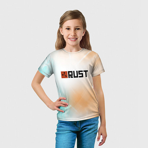Детская футболка RUST gradient / 3D-принт – фото 5