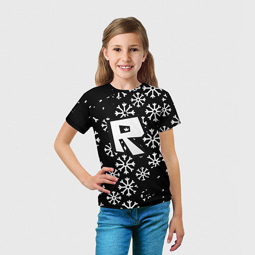 Детская футболка Roblox winter / 3D-принт – фото 5